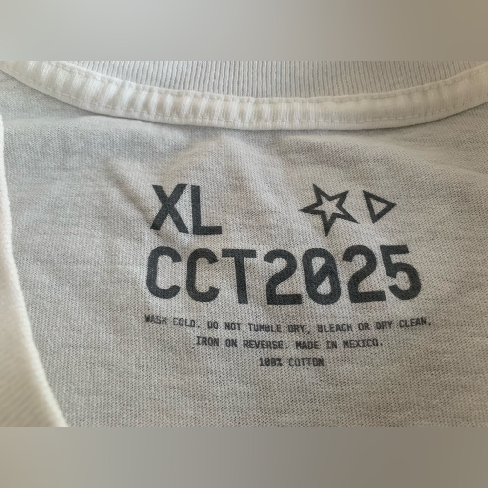 New Beyonce Cowboy Carter Ghost Star Tee 2025 White/Grey Size XL 100% Cotton - Picture 3 of 10